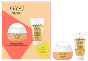 Shiseido Waso Clear Mega-Hydrating Geschenkset 50 ml Cream + 30 ml Cleanser + 1.5 Mask
