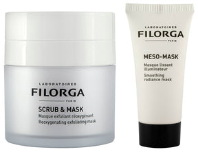 Filorga Clean & Radiant Scrub & Mask Geschenkset 55 ml Scrub Mask + 15 ml Meso Mask