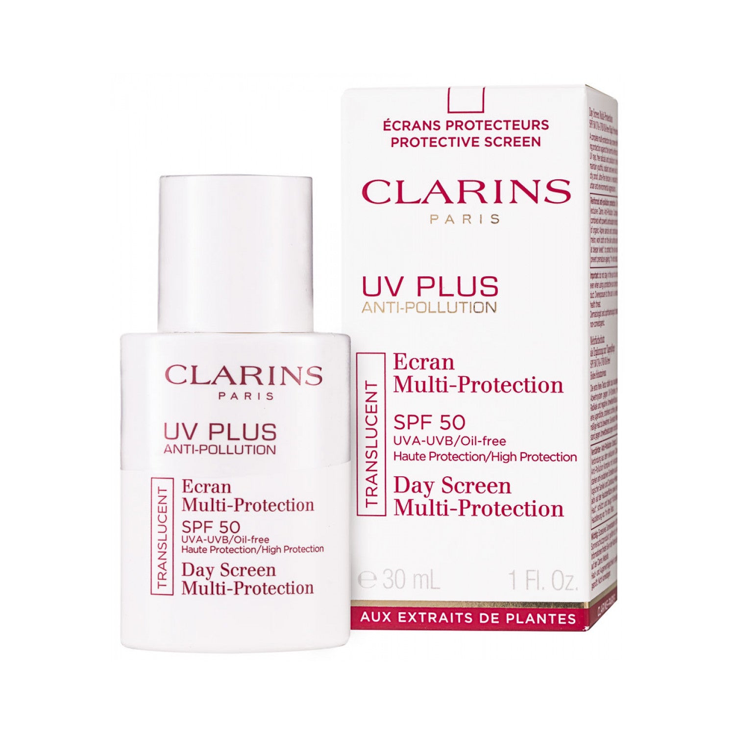 Clarins UV Plus Anti Pollution Day Screen Multi Protection SPF 50 30 ml