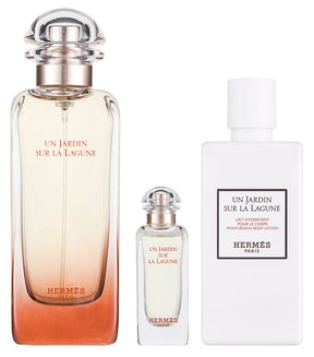 Hermès Un Jardin Sur La Lagune EDT Geschenkset EDT 100 ml + EDT 7.5 ml + 80 Körperlotion