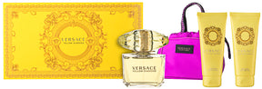 Versace Yellow Diamond EDT Geschenkset EDT 90 ml + 100 ml Duschgel + 100 ml Körperlotion + 1 St. Kosmetiktasche