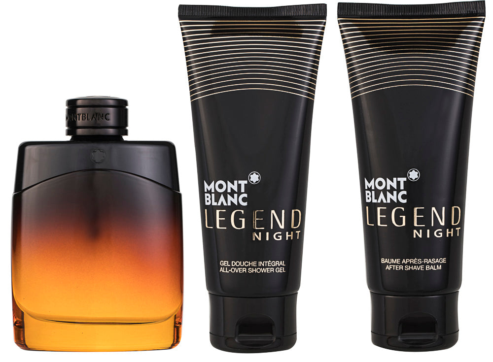 Montblanc Legend Night EDP Geschenkset EDP 100 ml + 100 ml After shave Balm + 100 ml Duschgel
