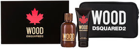 DSquared2 Wood Pour Homme EDT Geschenkset EDT 100 ml + 100 ml Duschgel + Tasche