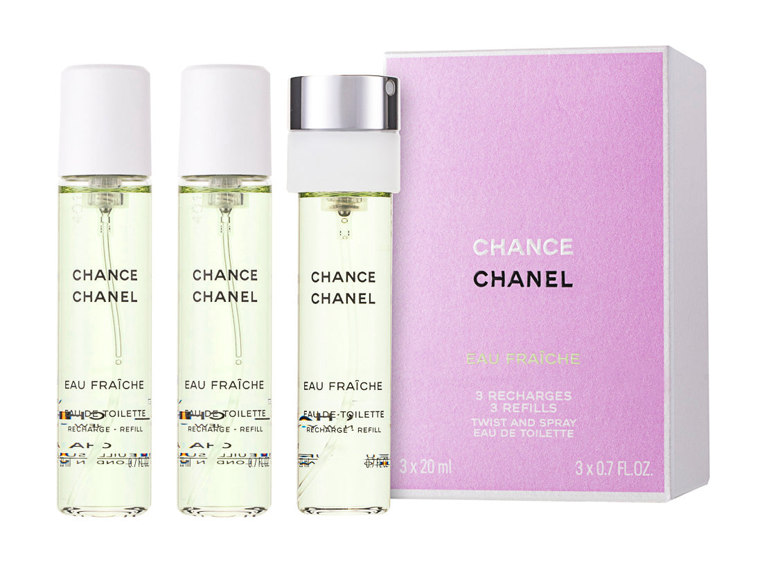 Chanel Chance Eau Fraiche Eau de Toilette 3 x 20 ml Nachfüllpackung