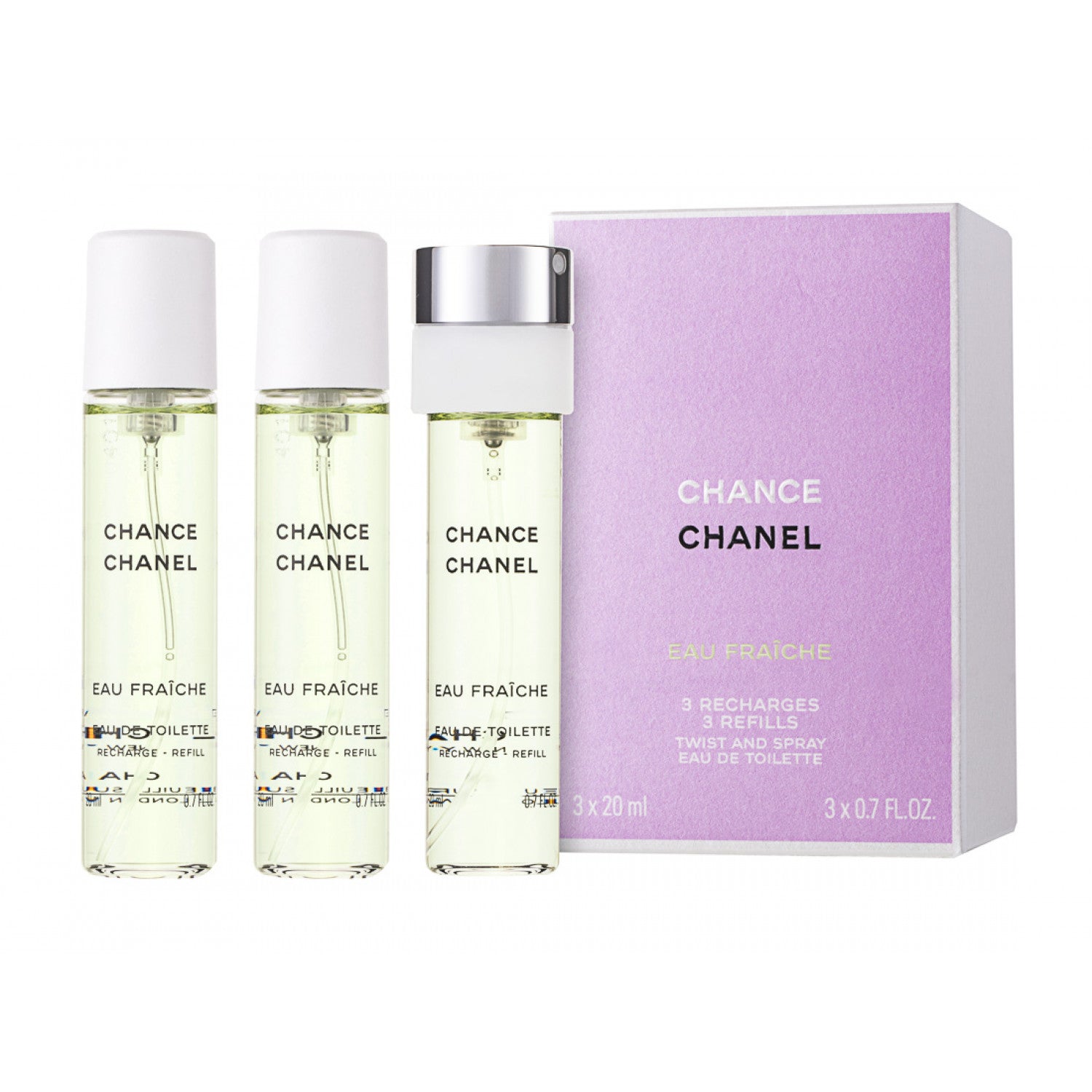 Chanel Chance Eau Fraiche Eau de Toilette 3 x 20 ml Nachfüllpackung