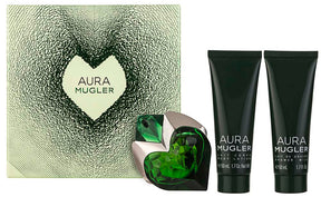 Mugler Aura EDP Geschenkset EDP 30 ml Nahfüllbar + Body Lotion 50 ml + Duschegel 50 ml  
