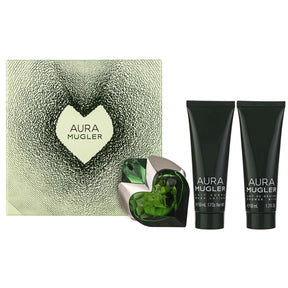 Mugler Aura EDP Geschenkset EDP 30 ml Nahfüllbar + Body Lotion 50 ml + Duschegel 50 ml