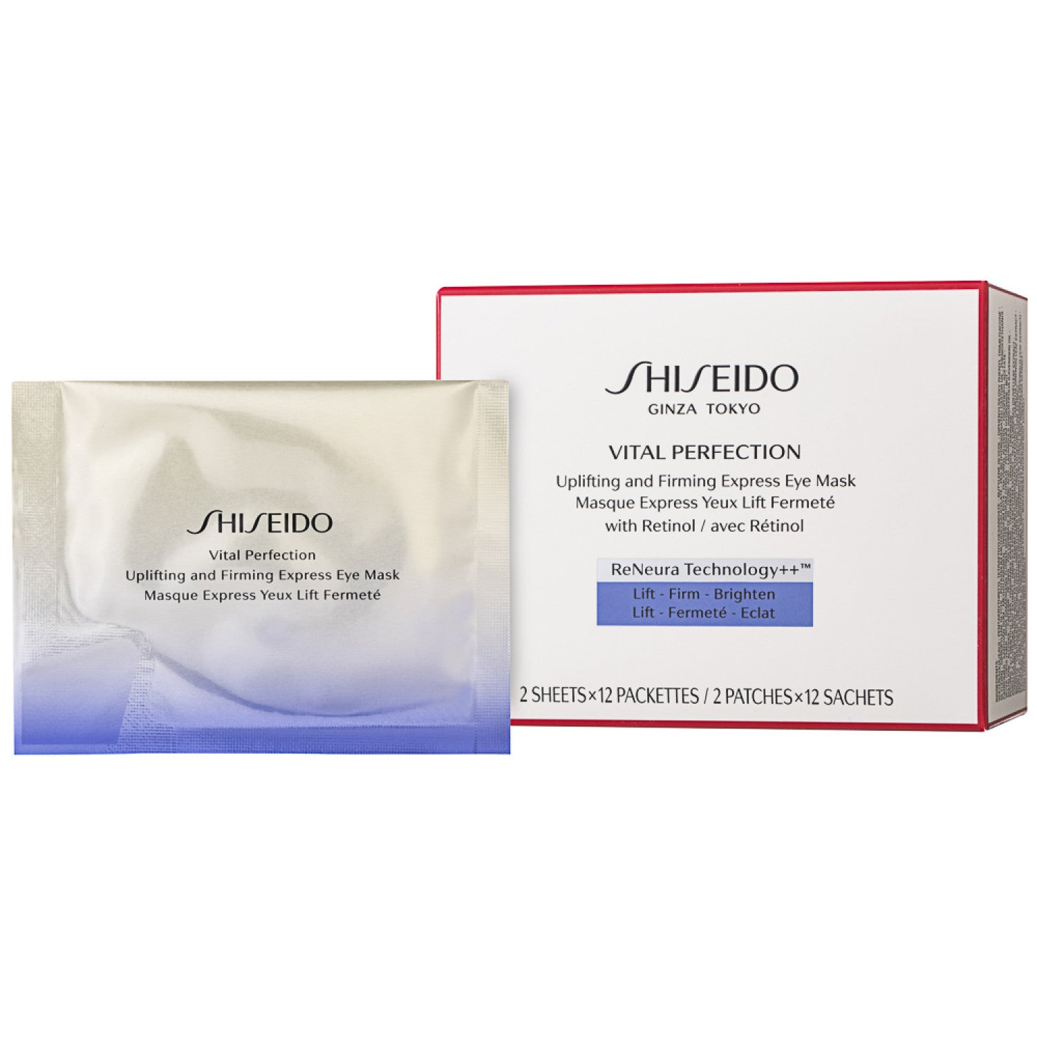 Shiseido Vital Perfection Uplifting and Firming Express Augenmaske 12 x 2 Stück
