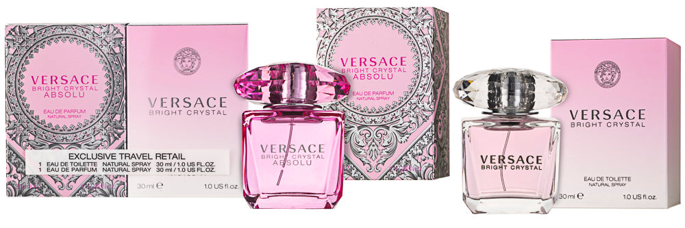 Versace Bright Crystal EDT & Versace Bright Crystal Absolu EDP Geschenkset EDT 30 ml + EDP 30 ml