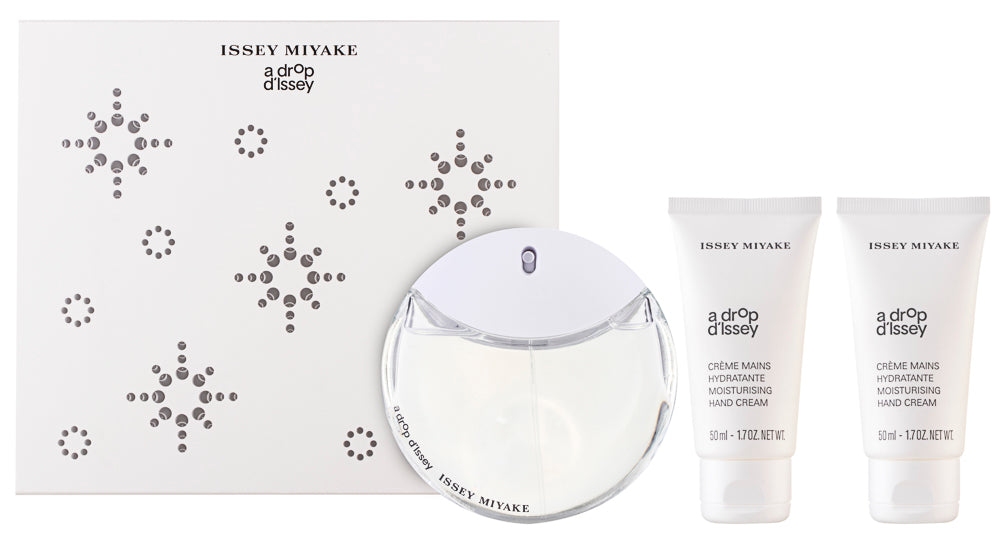 Issey Miyake A Drop D`Issey Eau de Parfum Set 50 ml + 2 x 50 ml Handcreme