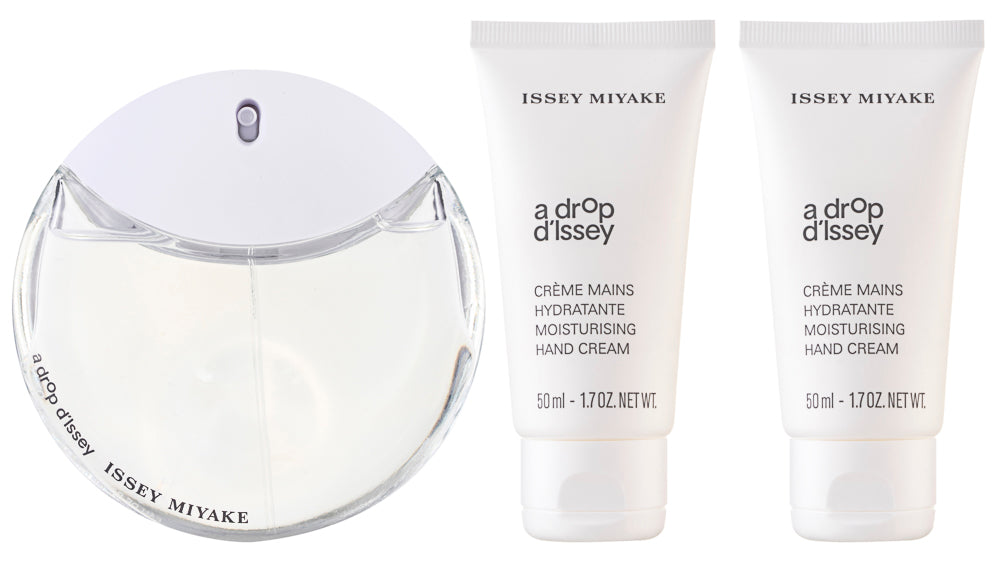 Issey Miyake A Drop D`Issey Eau de Parfum Set 50 ml + 2 x 50 ml Handcreme