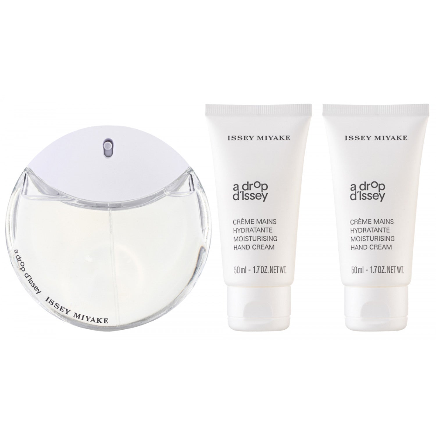 Issey Miyake A Drop D`Issey Eau de Parfum Set 50 ml + 2 x 50 ml Handcreme