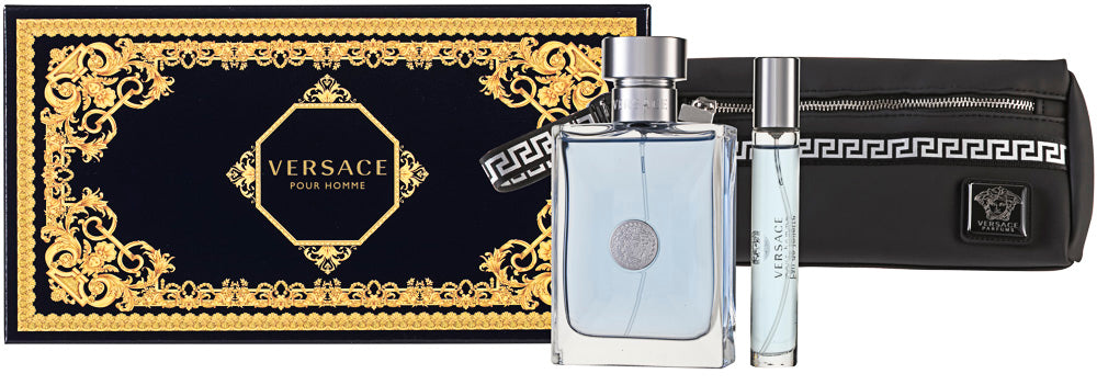 Versace Pour Homme Eau de Toilette Set 100 ml + 10 ml + Kosmetiktasche