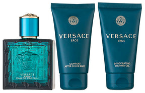 Versace Eros Pour Homme Eau de Parfum Set 50 ml + 50 ml Duschgel + 50 ml Aftershave Balm