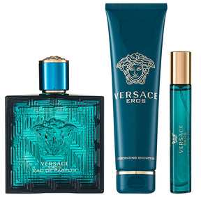 Versace Eros Pour Homme Eau de Parfum Set 100 ml + 10 ml + 150 ml Duschgel