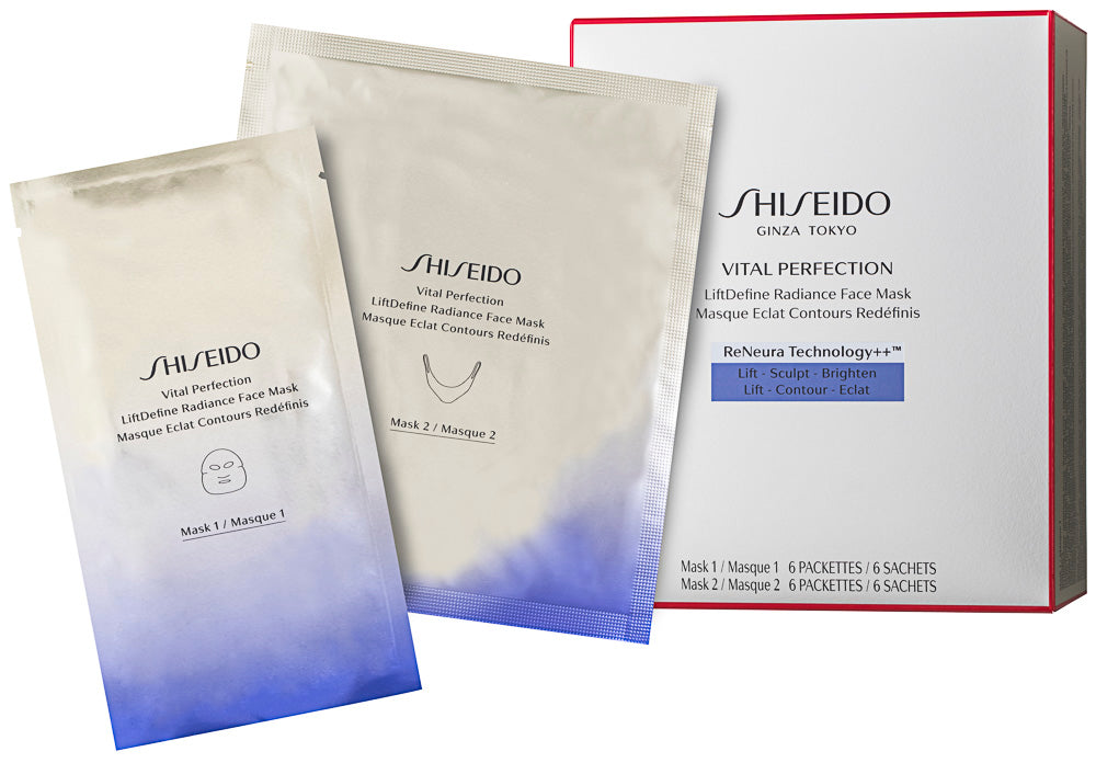 Shiseido Vital Perfection LiftDefine Radiance Face Gesichtsmaske 6 Stk.