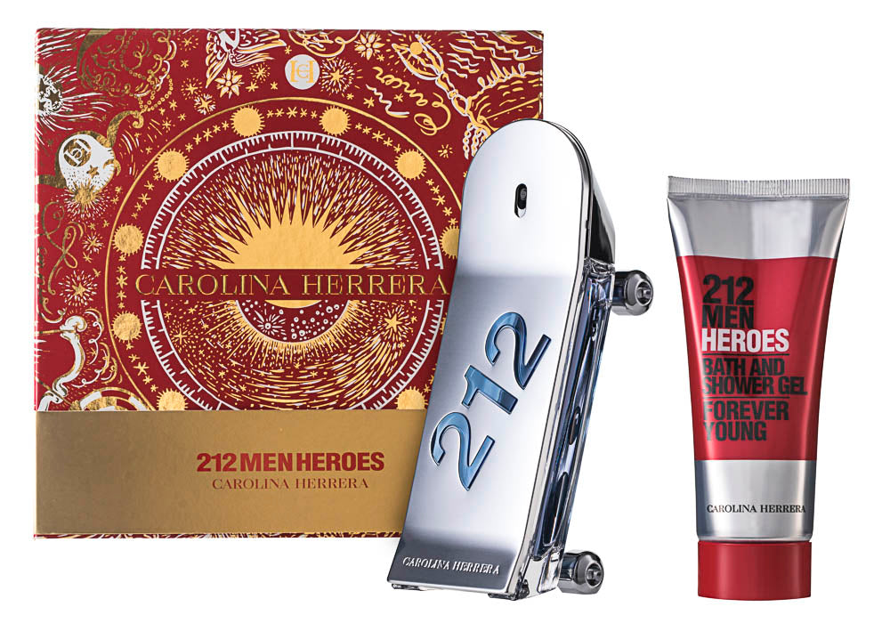 Carolina Herrera 212 Men Heroes Forever Young Eau de Toilette Set 90 ml + 100 ml Duschgel