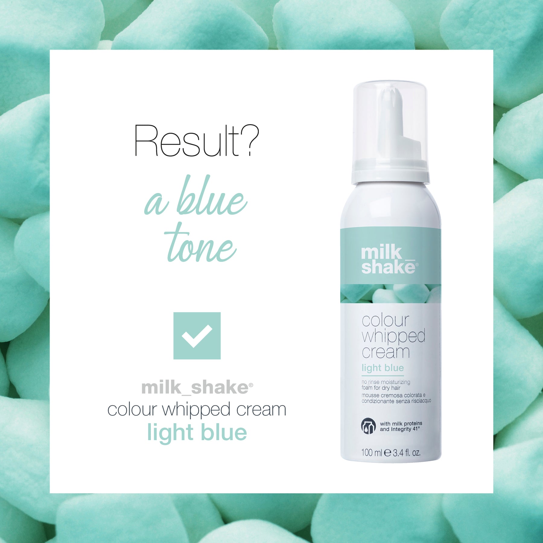 milk_shake Colour Whipped Cream 100 ml / Light Blue
