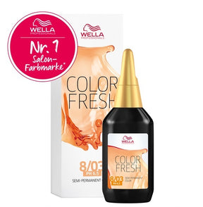 Wella Professionals Color Fresh Liquid Haarfarbe 75 ml / 8/03 Hellblond Natur-gold