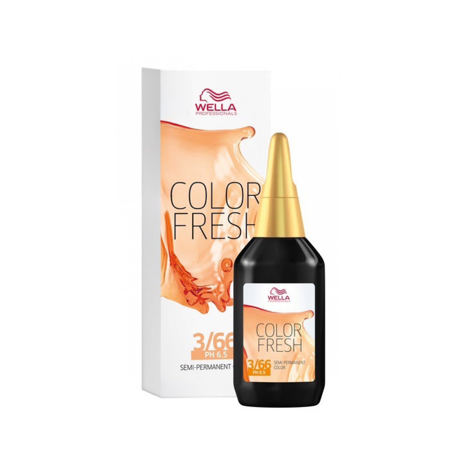 Wella Professionals Color Fresh Liquid Haarfarbe 75 ml / 3/66 Dunkelbraun Violett-intensiv
