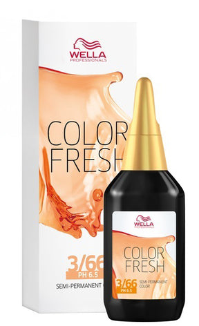Wella Professionals Color Fresh Liquid Haarfarbe 75 ml / 3/66 Dunkelbraun Violett-intensiv