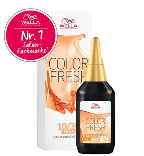 Wella Professionals Color Fresh Liquid Haarfarbe 75 ml / 10/39 Hell-lichtblond Gold-cendré
