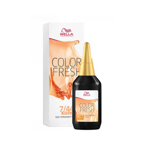 Wella Professionals Color Fresh Liquid Haarfarbe 75 ml / 7/44 Mittelblond Rot-intensiv