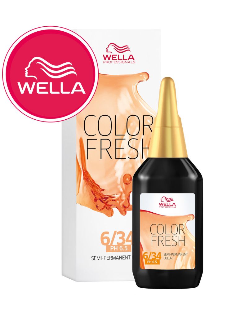 Wella Professionals Color Fresh Liquid Haarfarbe 75 ml / 6/34 Dunkelblond Gold-rot