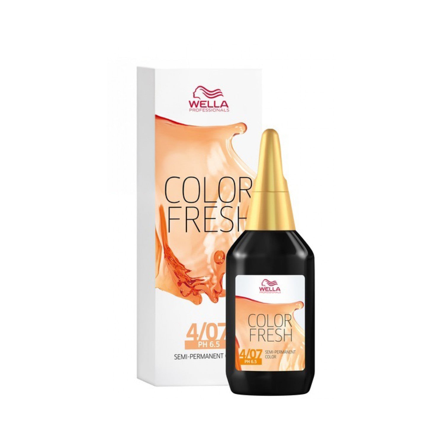 Wella Professionals Color Fresh Liquid Haarfarbe 75 ml / 4/07 Mittelbraun Natur-braun