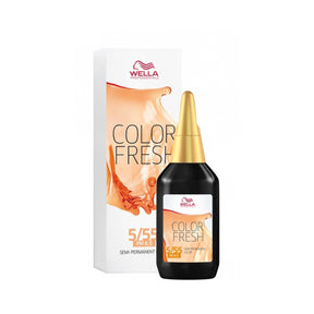 Wella Professionals Color Fresh Liquid Haarfarbe 75 ml / 5/55 Hellbraun Mahagoni-intensiv