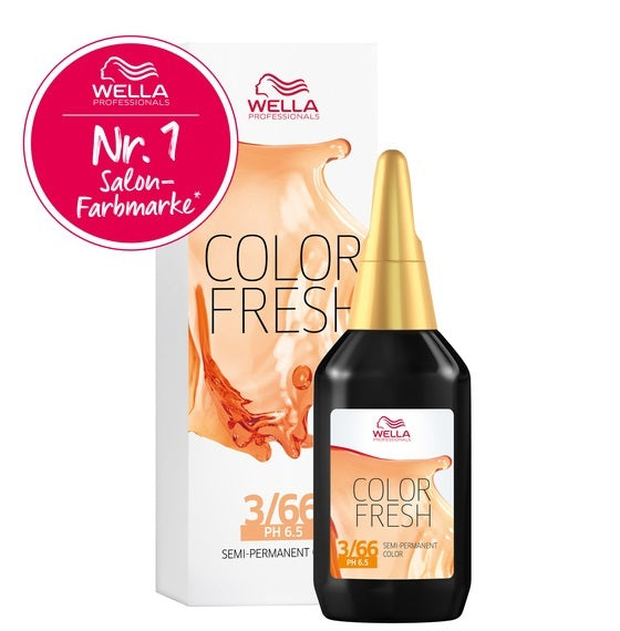 Wella Professionals Color Fresh Liquid Haarfarbe 75 ml / 3/66 Dunkelbraun Violett-intensiv