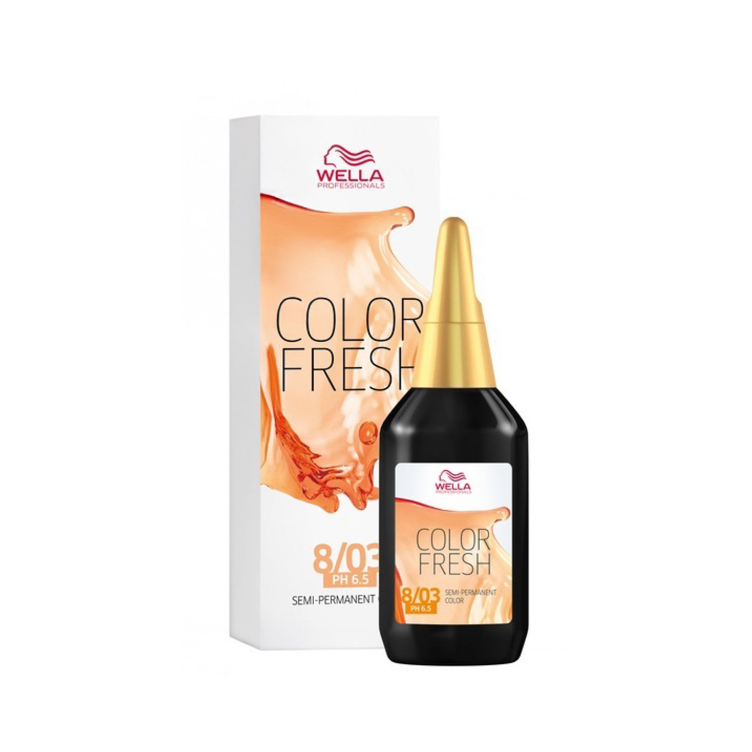 Wella Professionals Color Fresh Liquid Haarfarbe 75 ml / 8/03 Hellblond Natur-gold