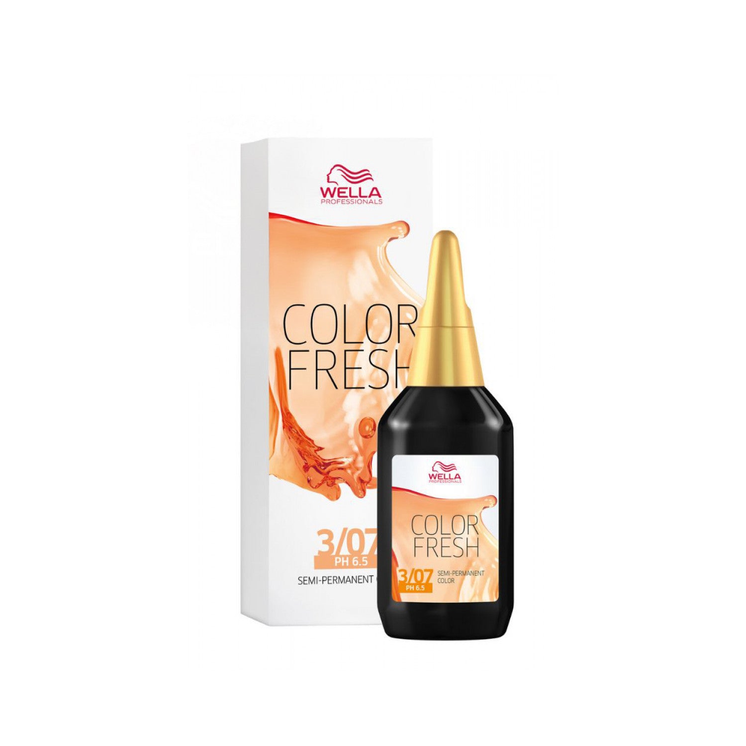 Wella Professionals Color Fresh Liquid Haarfarbe 75 ml / 3/07 Dunkelbraun Natur-braun