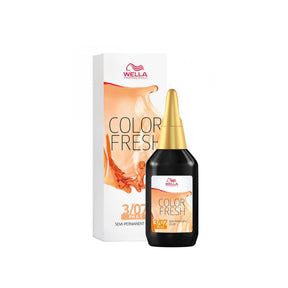 Wella Professionals Color Fresh Liquid Haarfarbe 75 ml / 3/07 Dunkelbraun Natur-braun