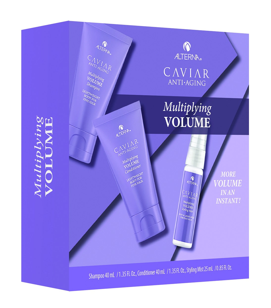 Alterna Caviar Anti-Aging Multiplying Volume Consumer Trial Kit Haarpflegeset 40 ml Shampoo + 40 ml Conditioner + 25 ml Styling Mist