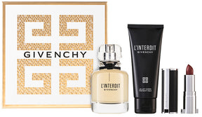 Givenchy L`Interdit EDP Geschenkset EDP 50 ml + 75 ml Körperlotion + 1.5g Lippenstift