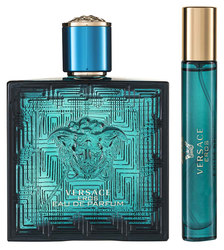 Versace Eros Pour Homme EDP Geschenkset EDP 100 ml + EDP 10 ml + Tasche