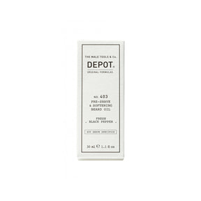 Depot No. 403 Pre-Shave and Softening Beard Oil 30 ml / Fresh Black Pepper