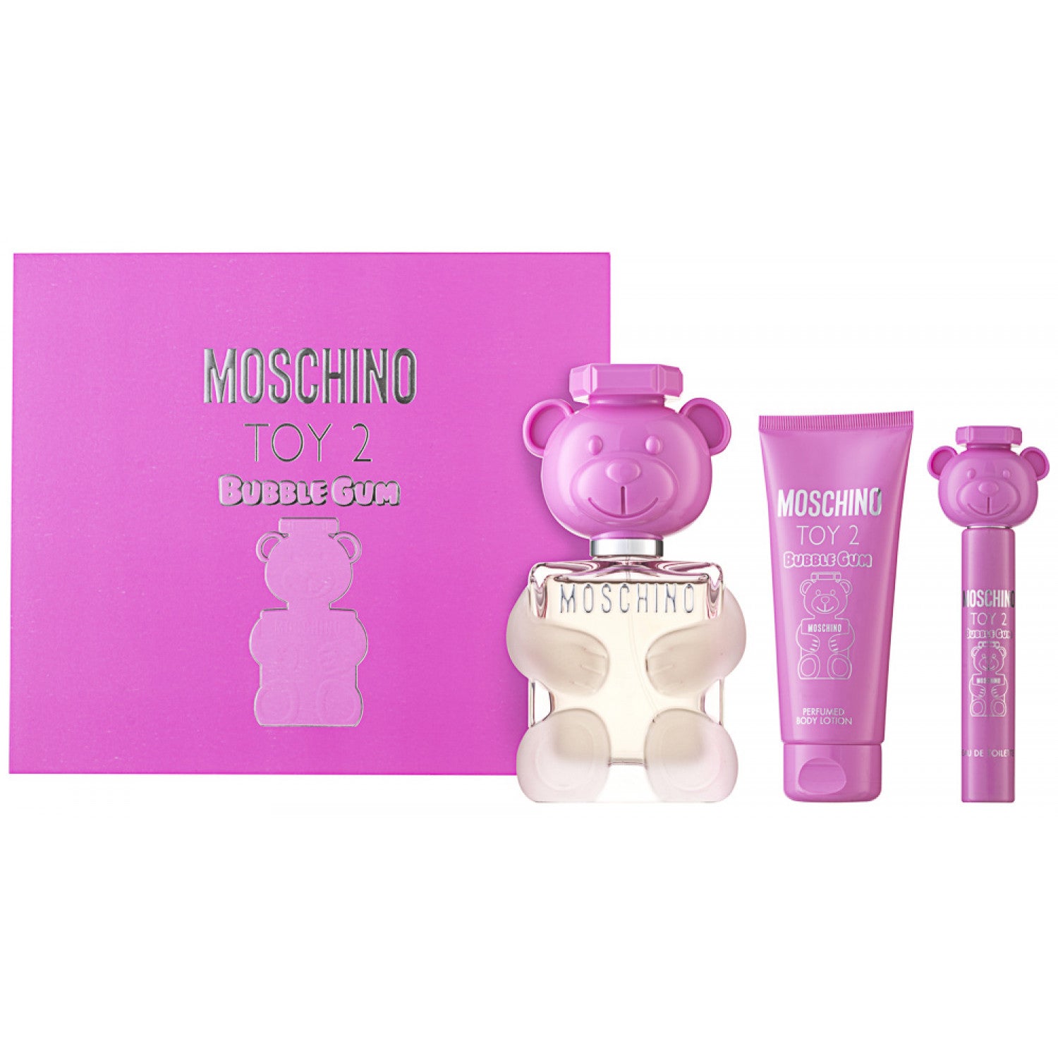 Moschino Toy 2 Bubble Gum Eau de Toilette Set 100 ml + 10 ml + 100 ml Körperlotion