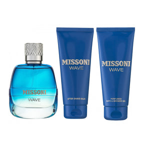 Missoni Missoni Wave Eau de Toilette Set 100 ml + 100 ml Duschgel + 100 ml After Shave Balm