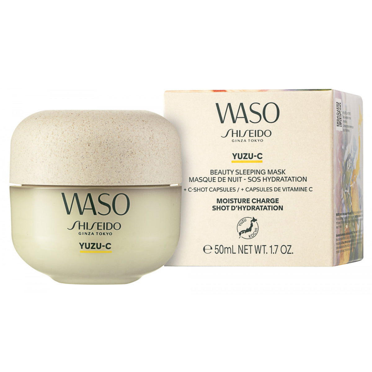 Shiseido Waso Yuzu-C Beauty Sleeping Gesichtsmaske 50 ml
