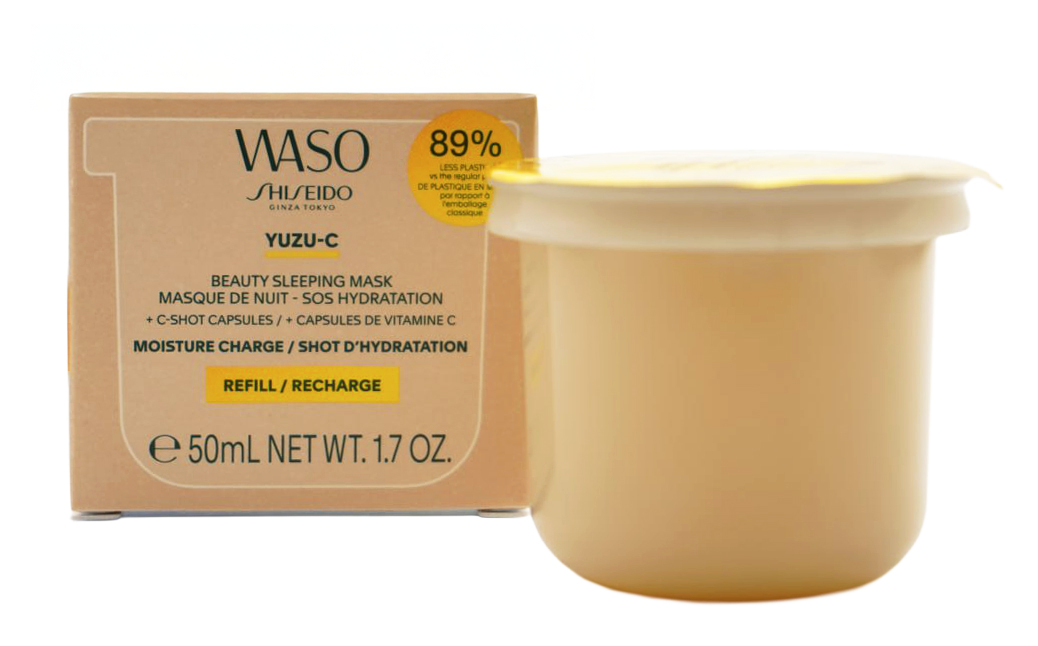 Shiseido Waso Yuzu-C Beauty Sleeping Gesichtsmaske 50 ml / Nachfüllung