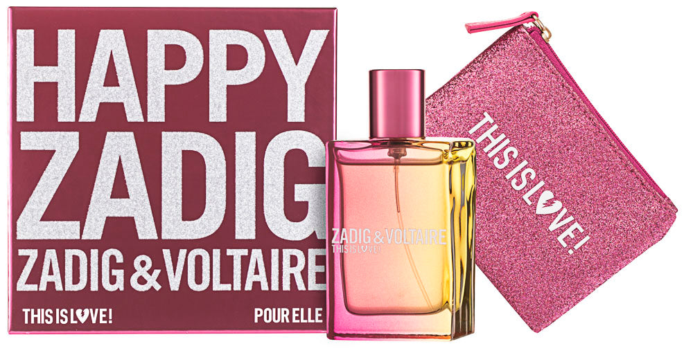 Zadig & Voltaire This is Love! Pour Elle EDP Geschenkset EDP 50 ml + Tasche