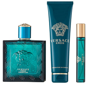 Versace Eros Pour Homme Parfum Set 100 ml + 10 ml + 150 ml Duschgel