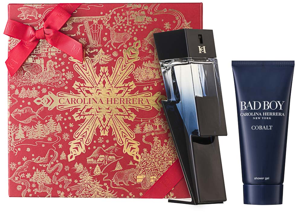 Carolina Herrera Bad Boy Cobalt Electrique Eau de Parfum Set 100 ml + 100 ml Duschgel