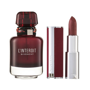 Givenchy L`Interdit Rouge Eau de Parfum Set 50 ml + Lipstick No.37 Deep Velvet 1.5 g / 1 Stk.