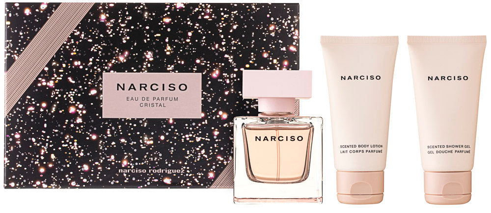 Narciso Rodriguez Narciso Cristal Eau de Parfum Set 50 ml + 50 ml Körperlotion + 50 ml Duschgel