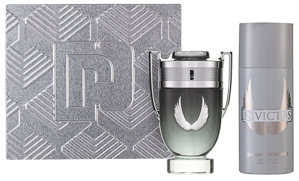 Rabanne Invictus Platinum EDP Geschenkset EDP 100 ml + 150 ml Deodorant Spray