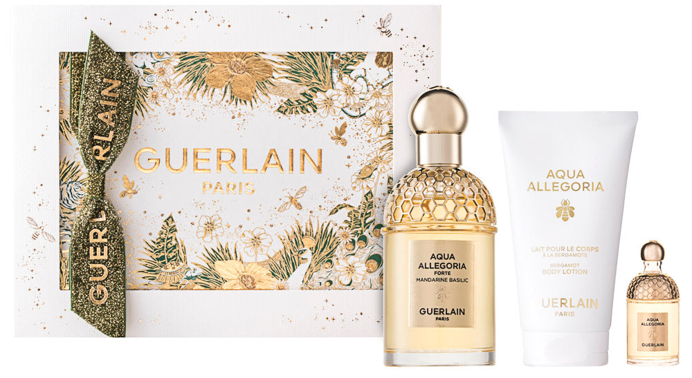 Guerlain Aqua Allegoria Forte Mandarine Basilic EDP Geschenkset EDP 125 ml + EDP 7.5 ml + 75 ml Körperlotion