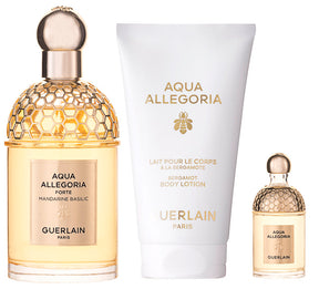Guerlain Aqua Allegoria Forte Mandarine Basilic EDP Geschenkset EDP 75 ml + EDP 5 ml + 75 ml Körperlotion